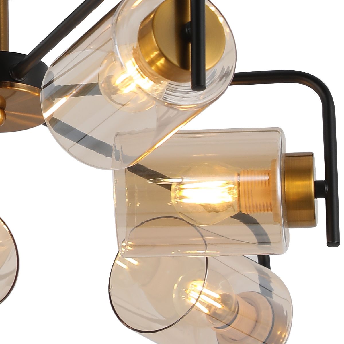 Люстра на штанге Illumico IL8248-6COU-79 BK GD Люстра на штанге Illumico IL8248-6COU-79 BK GD