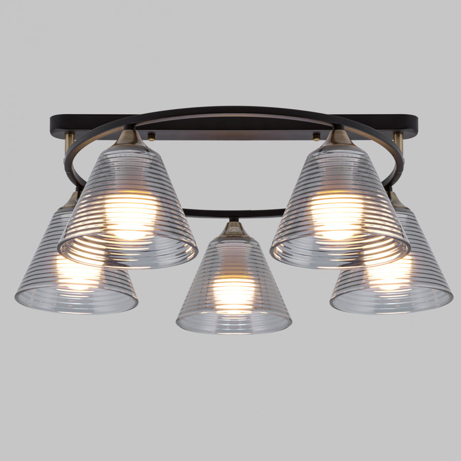 Потолочная люстра IMEX MD.5948-5-S-BK+AB Потолочная люстра IMEX MD.5948-5-S-BK+AB
