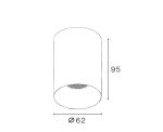 Накладной светильник Italline IT02-027 white 3000K