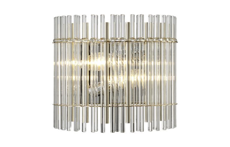 Настенный светильник Crystal Lux AURELIO AP2 GOLD+CHROME/TRANSPARENT