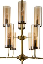 Люстра на штанге Indigo Balletto 13014/12R Brass V000254