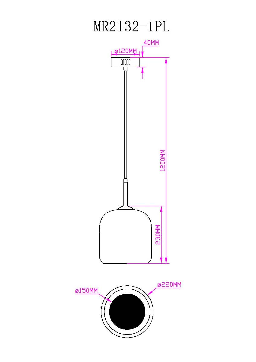 Подвесной светильник Myfar Charlie MR2132-1PL Подвесной светильник Myfar Charlie MR2132-1PL