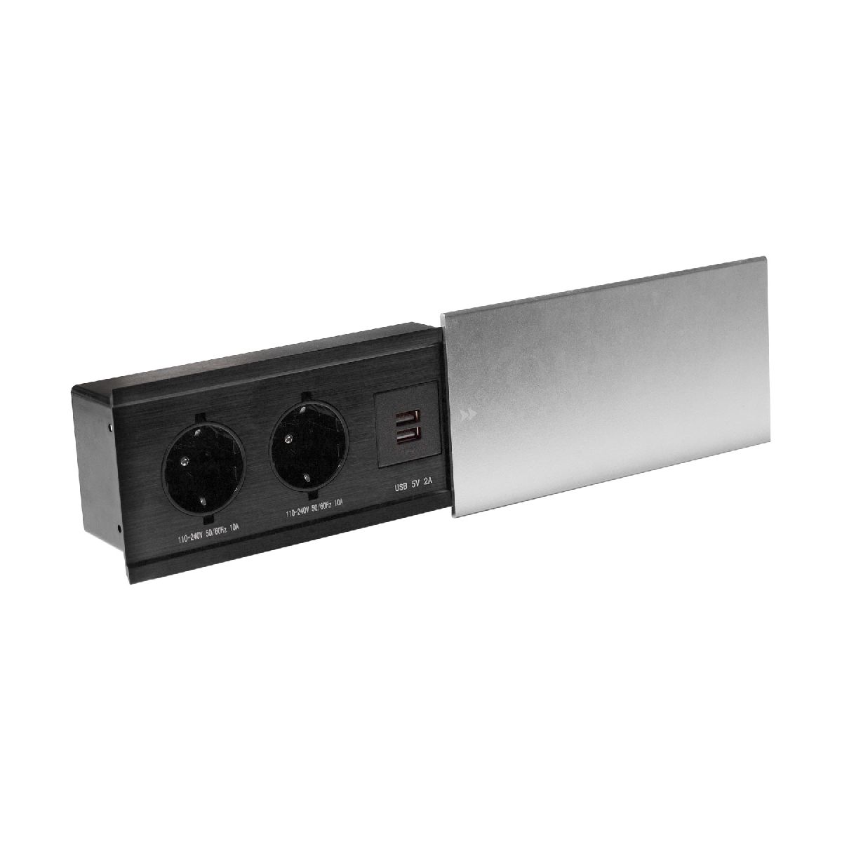 Блок розеток JX (Slide Top) (2 секции + 2 USB с кабелем питания) Mebax 00-00002888 Блок розеток JX (Slide Top) (2 секции + 2 USB с кабелем питания) Mebax 00-00002888