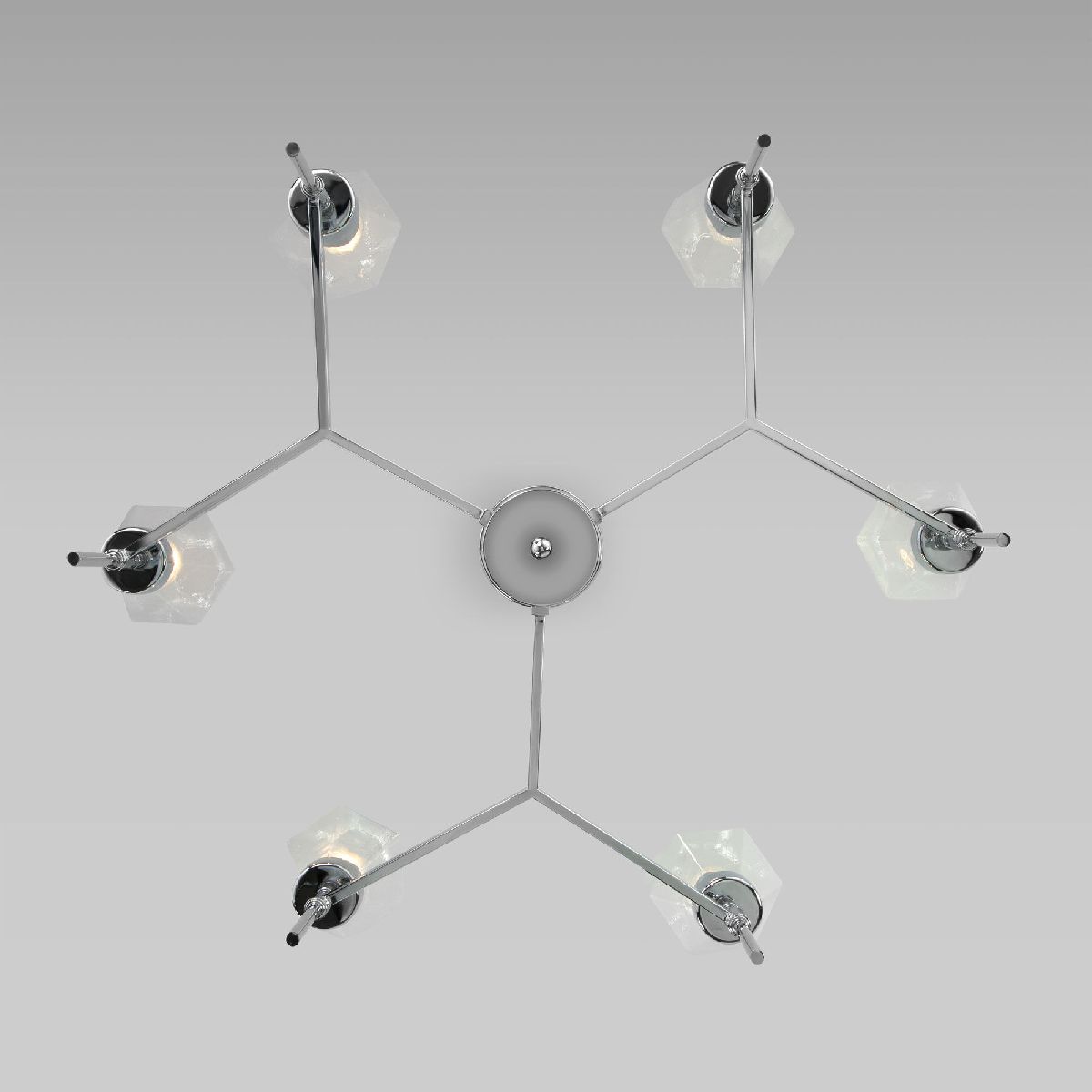 Люстра на штанге Eurosvet Prism 60143/6 хром a061939 Люстра на штанге Eurosvet Prism 60143/6 хром a061939