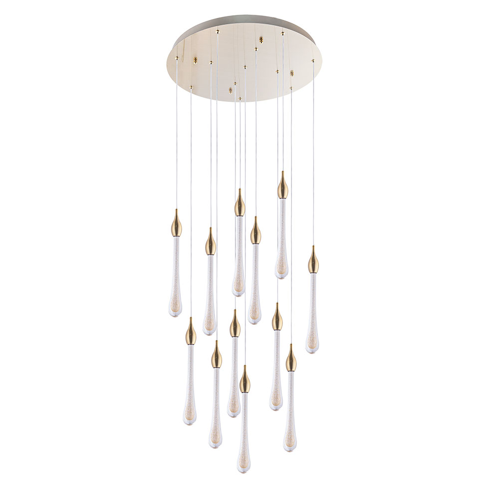 Каскадная люстра Arte Lamp Raindrop A1803LM-36PB Каскадная люстра Arte Lamp Raindrop A1803LM-36PB