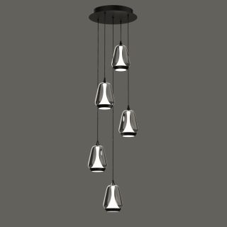 Каскадная люстра Delight Collection MD24001011-5A black/smoky