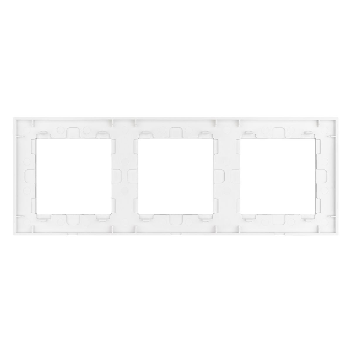 Рамка трехместная Arlight FRM-GLARE-GS-3-WH 043799 Рамка трехместная Arlight FRM-GLARE-GS-3-WH 043799