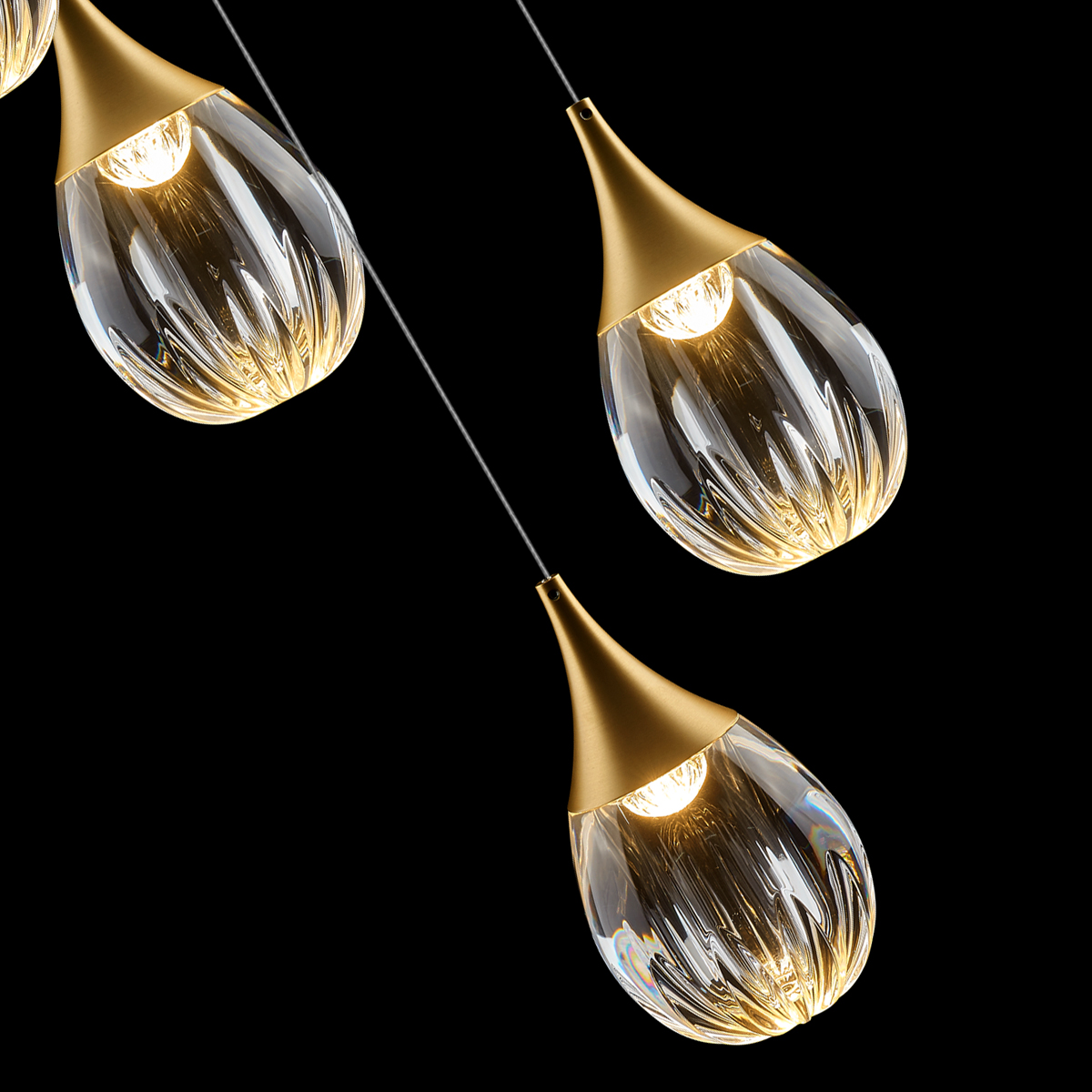 Каскадная люстра Delight Collection Stilla MD24001004-12A gold/clear Каскадная люстра Delight Collection Stilla MD24001004-12A gold/clear