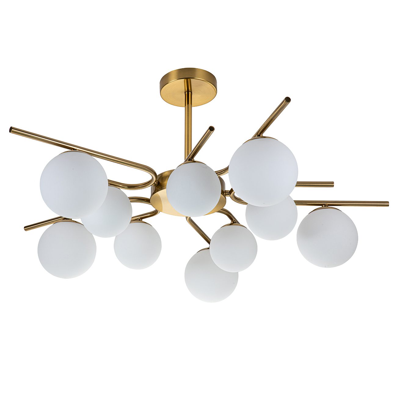 Люстра на штанге Escada Sphere 642/10P Brass Люстра на штанге Escada Sphere 642/10P Brass