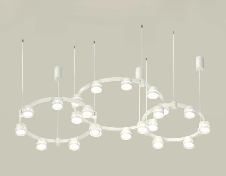 Комплект подвесного светильника Ambrella Light Techno Ring XR92082210 (A9208x3, C9241, C9236, C9231, N8477, N8461)
