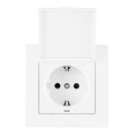 Комплект розетки с/з и шторками, защитной крышкой и рамкой Arte Milano SET06-1-41-1 white
