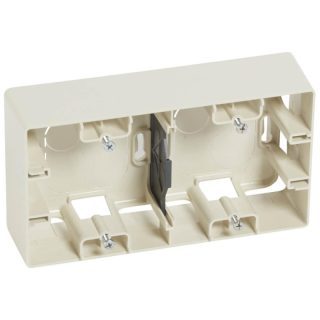 Коробка для накладного монтажа 2-постовая Legrand Etika слоновая кость 672540