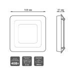 Встраиваемый светодиодный светильник Gauss Backlight Bubbles BL321