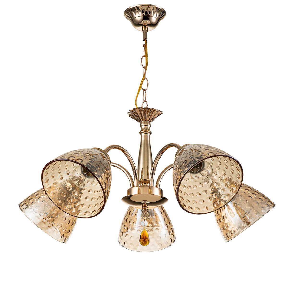 Подвесная люстра Escada Freesia 658/5PL Gold Подвесная люстра Escada Freesia 658/5PL Gold