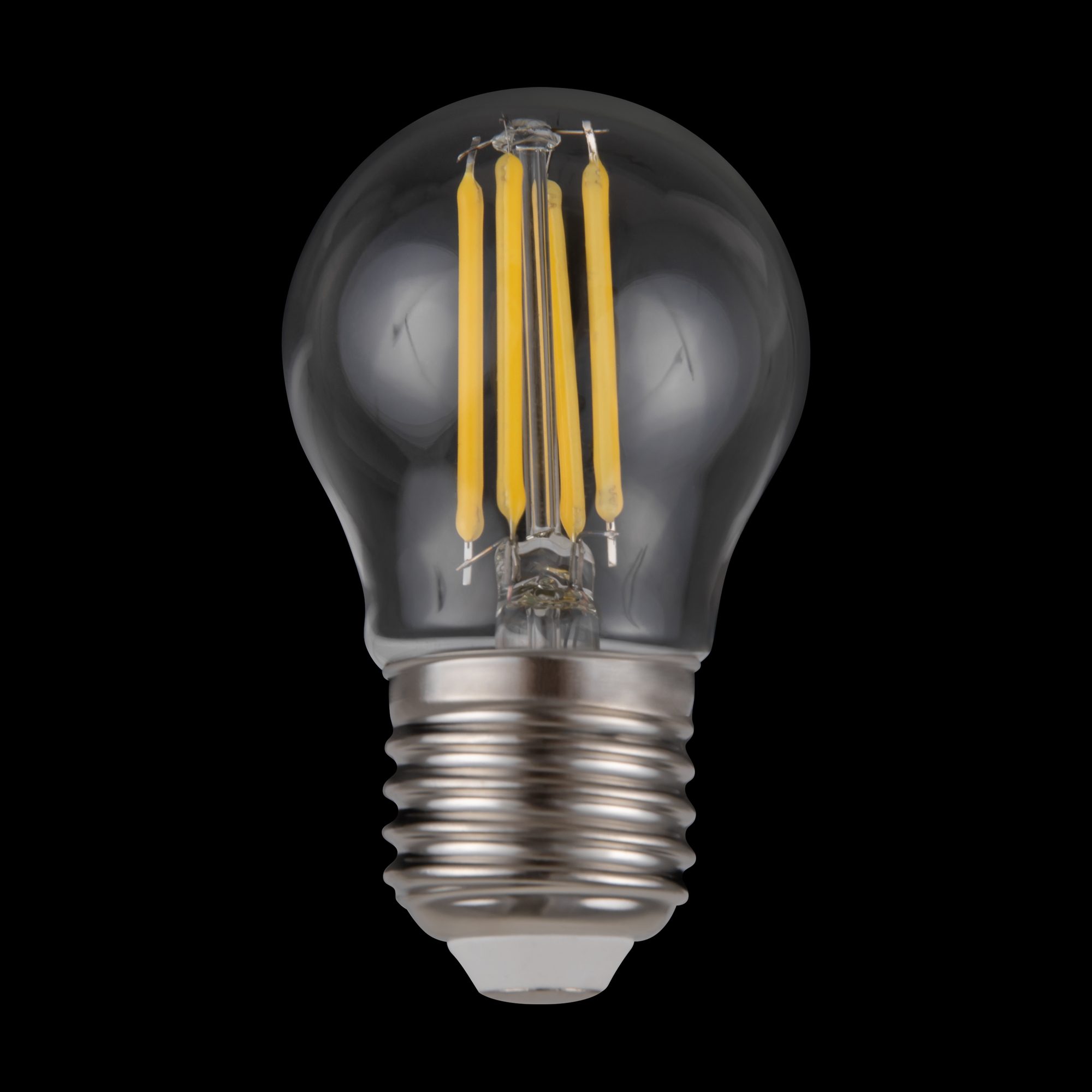 Лампа светодиодная филаментная диммируемая Voltega E27 5W 3000K шар прозрачный VG10-G1E27warm5W-FD 8466 Лампа светодиодная филаментная диммируемая Voltega E27 5W 3000K шар прозрачный VG10-G1E27warm5W-FD 8466