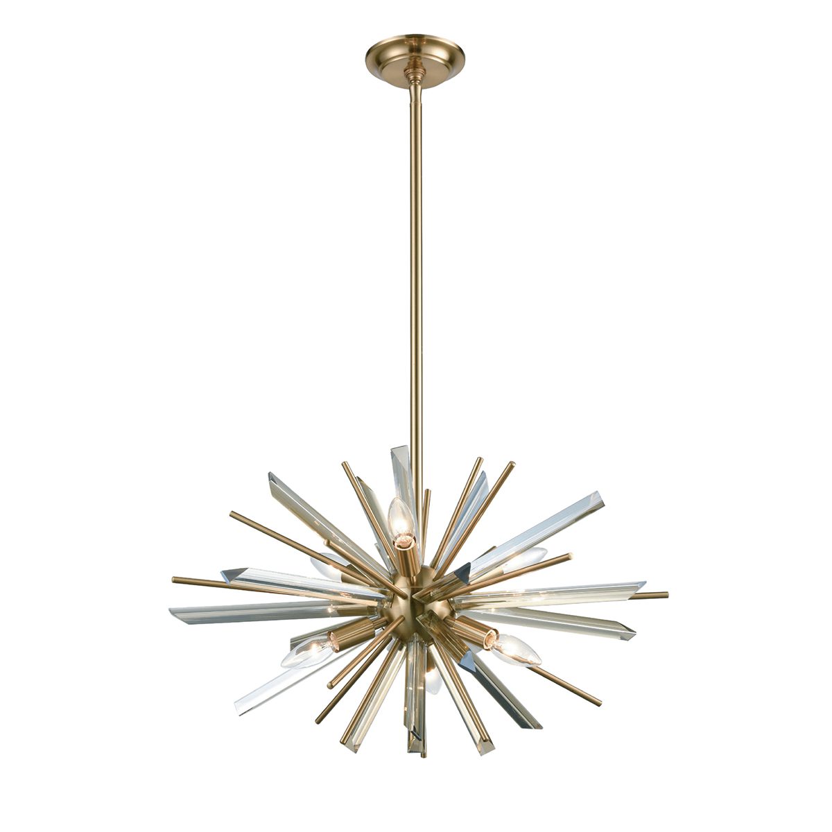 Люстра на штанге Delight Collection P68112-6AB antique brass Люстра на штанге Delight Collection P68112-6AB antique brass