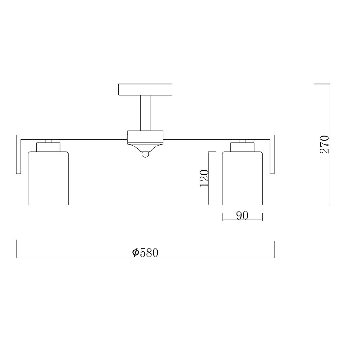 Люстра на штанге Escada Style 1142/5P Silver Люстра на штанге Escada Style 1142/5P Silver