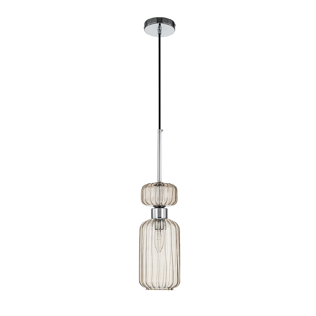 Подвесной светильник Escada Gloss 1141/1S Chrome/Beige Подвесной светильник Escada Gloss 1141/1S Chrome/Beige