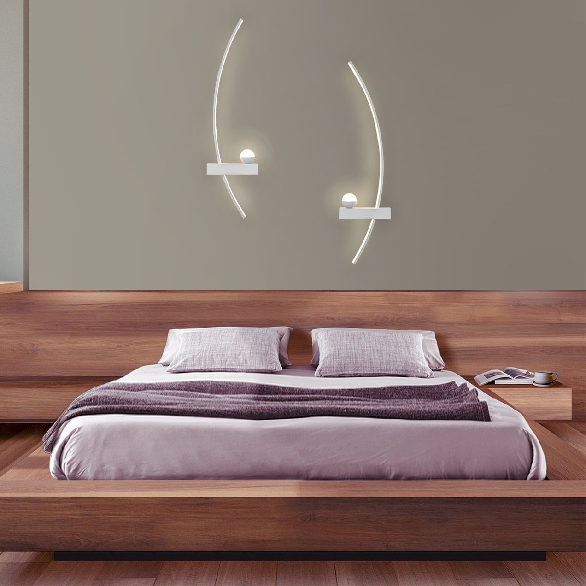Настенный светильник Escada Ray 10220/2LED White L Настенный светильник Escada Ray 10220/2LED White L