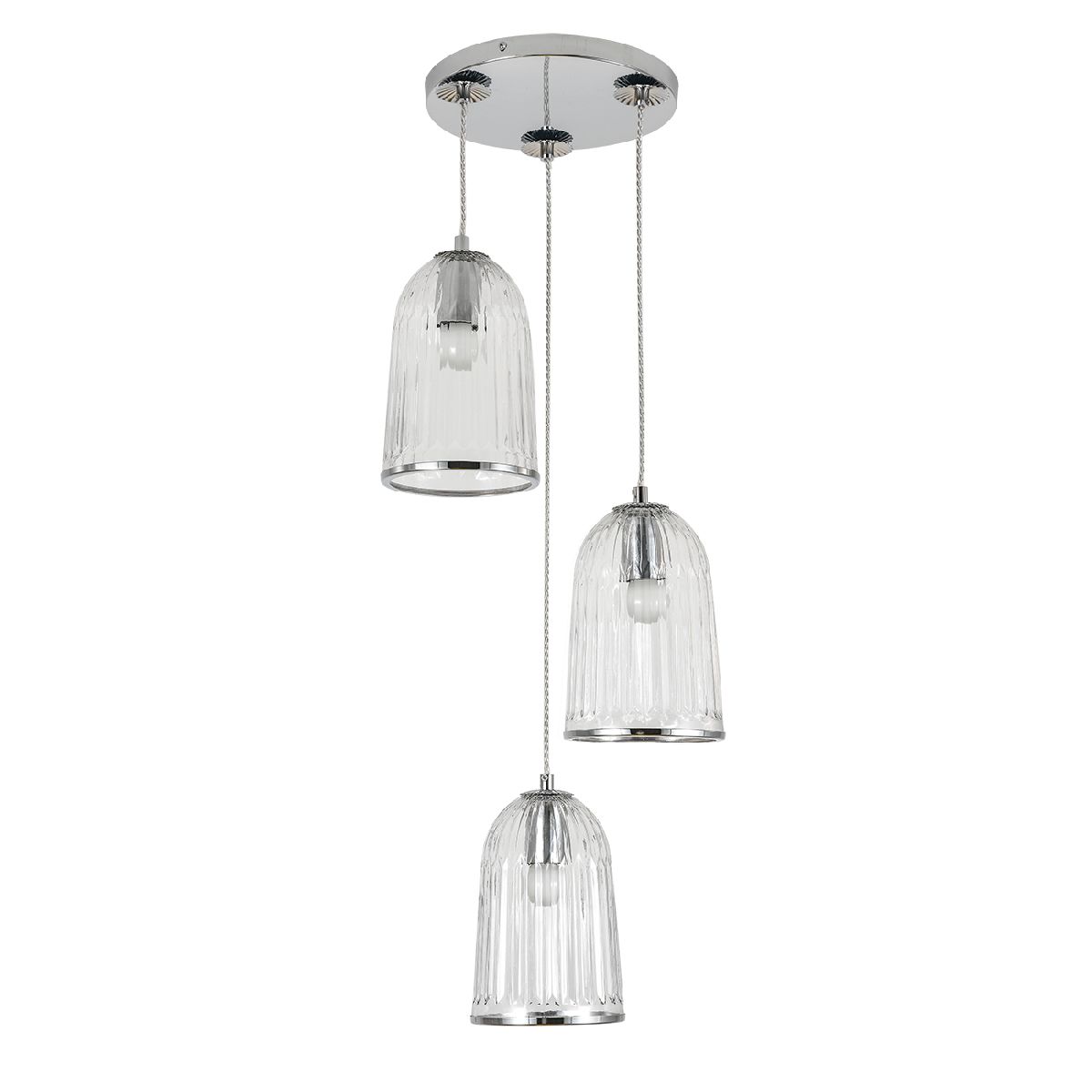 Подвесная люстра Indigo Lucido 11046/3P Chrome V000482 Подвесная люстра Indigo Lucido 11046/3P Chrome V000482