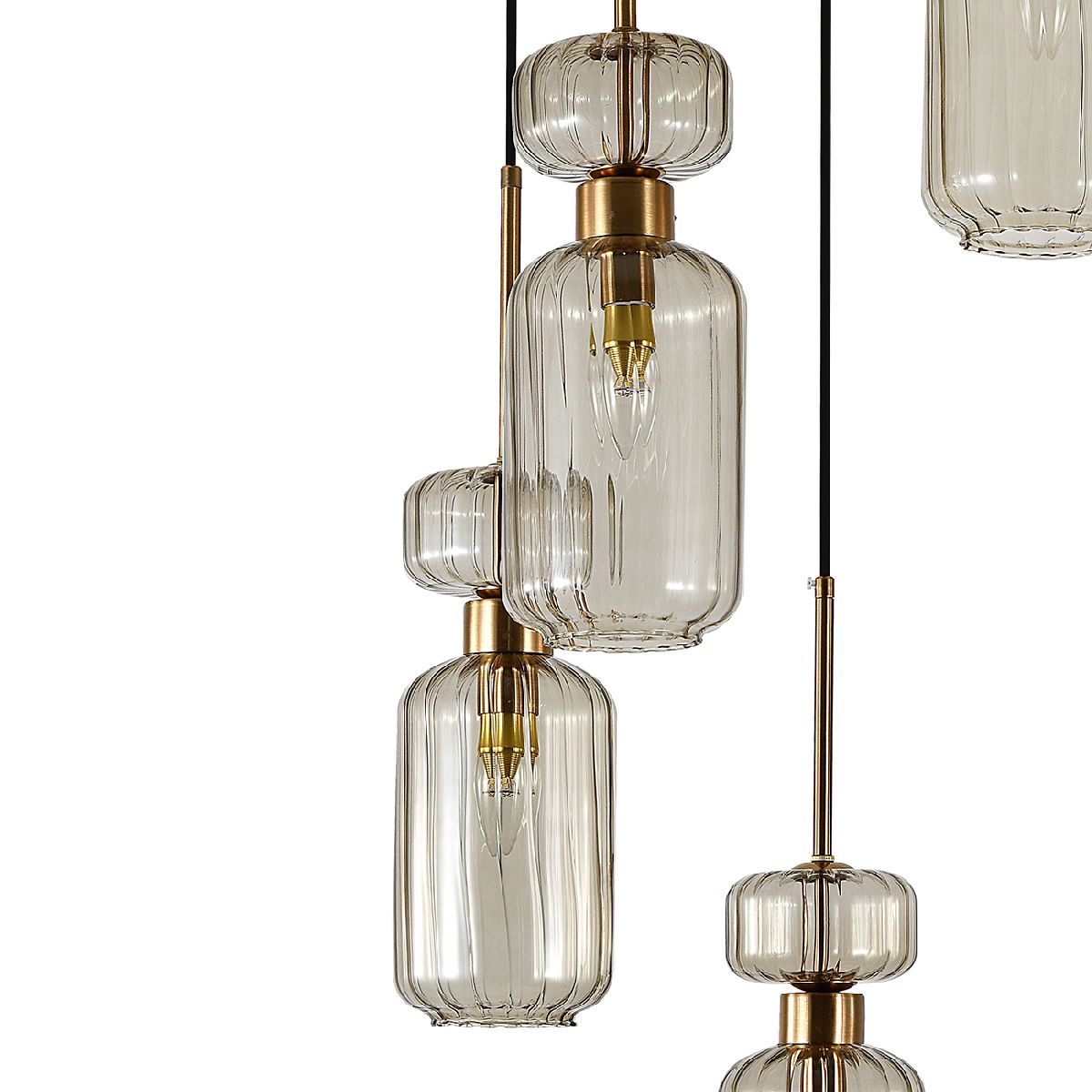 Каскадная люстра Escada Gloss 1141/5S Beige Каскадная люстра Escada Gloss 1141/5S Beige