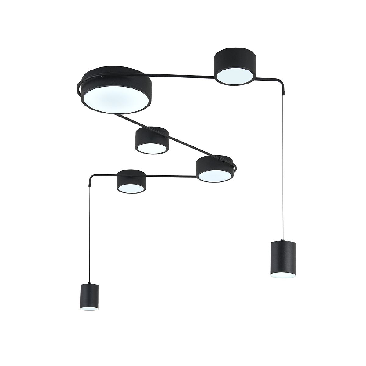 Потолочный светильник Indigo Modulo 14028/7С Black V000160L Потолочный светильник Indigo Modulo 14028/7С Black V000160L