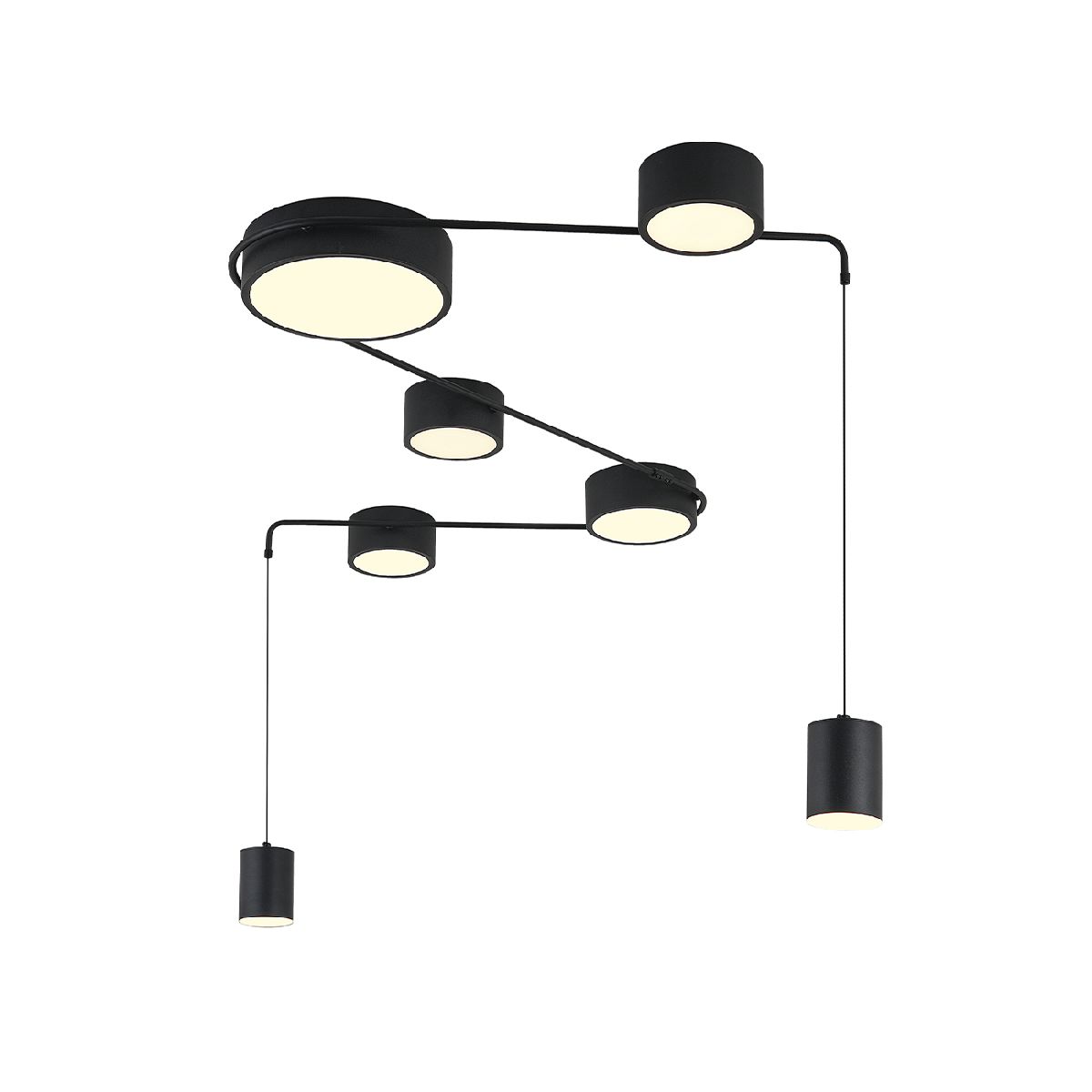 Потолочный светильник Indigo Modulo 14028/7С Black V000160L Потолочный светильник Indigo Modulo 14028/7С Black V000160L