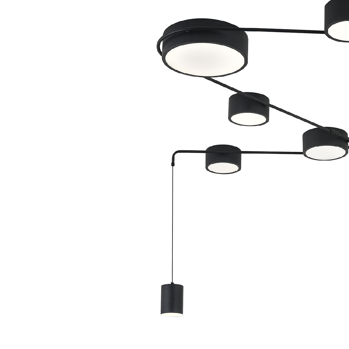 Потолочный светильник Indigo Modulo 14028/7С Black V000160L Потолочный светильник Indigo Modulo 14028/7С Black V000160L