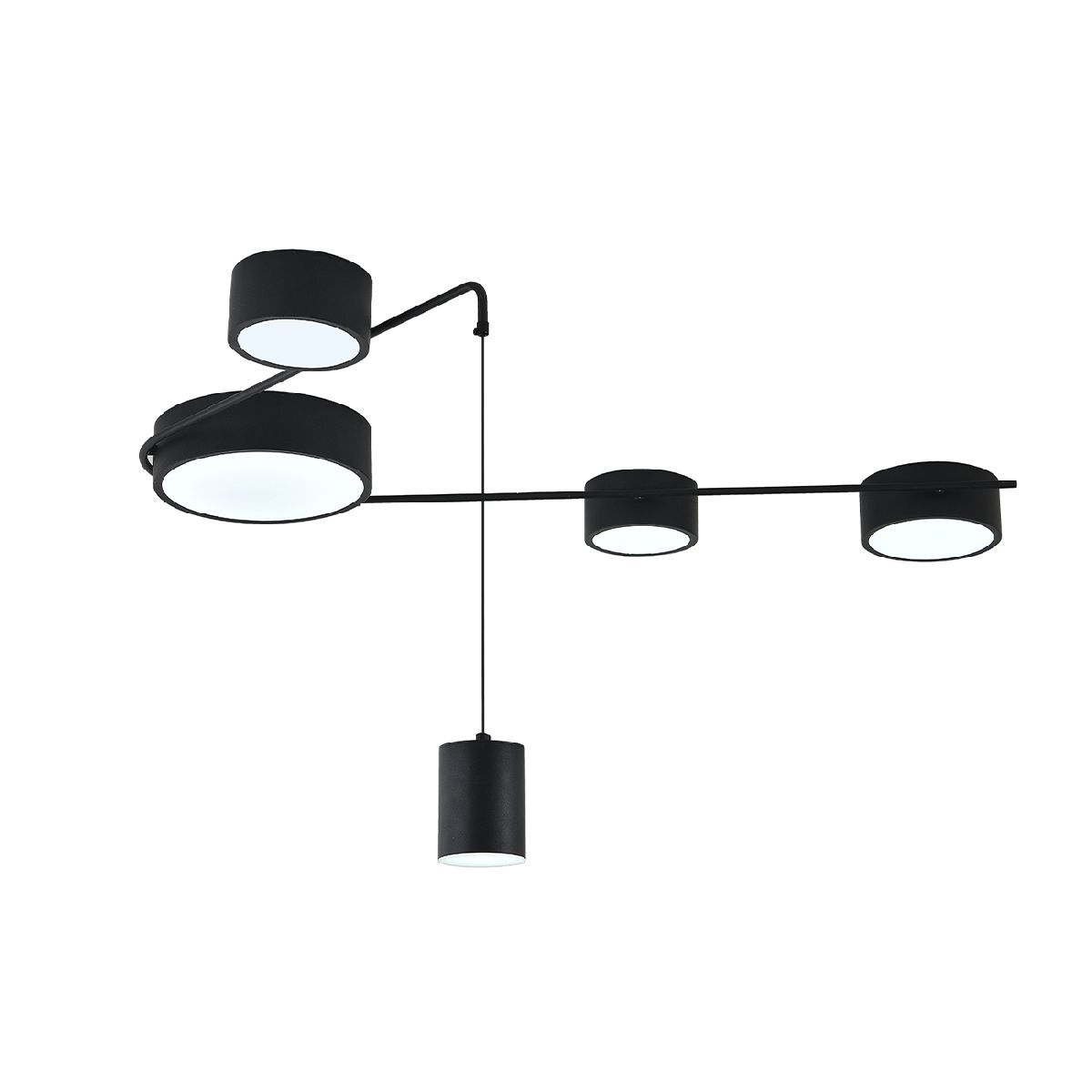 Потолочный светильник Indigo Modulo 14028/5С Black V000161L Потолочный светильник Indigo Modulo 14028/5С Black V000161L