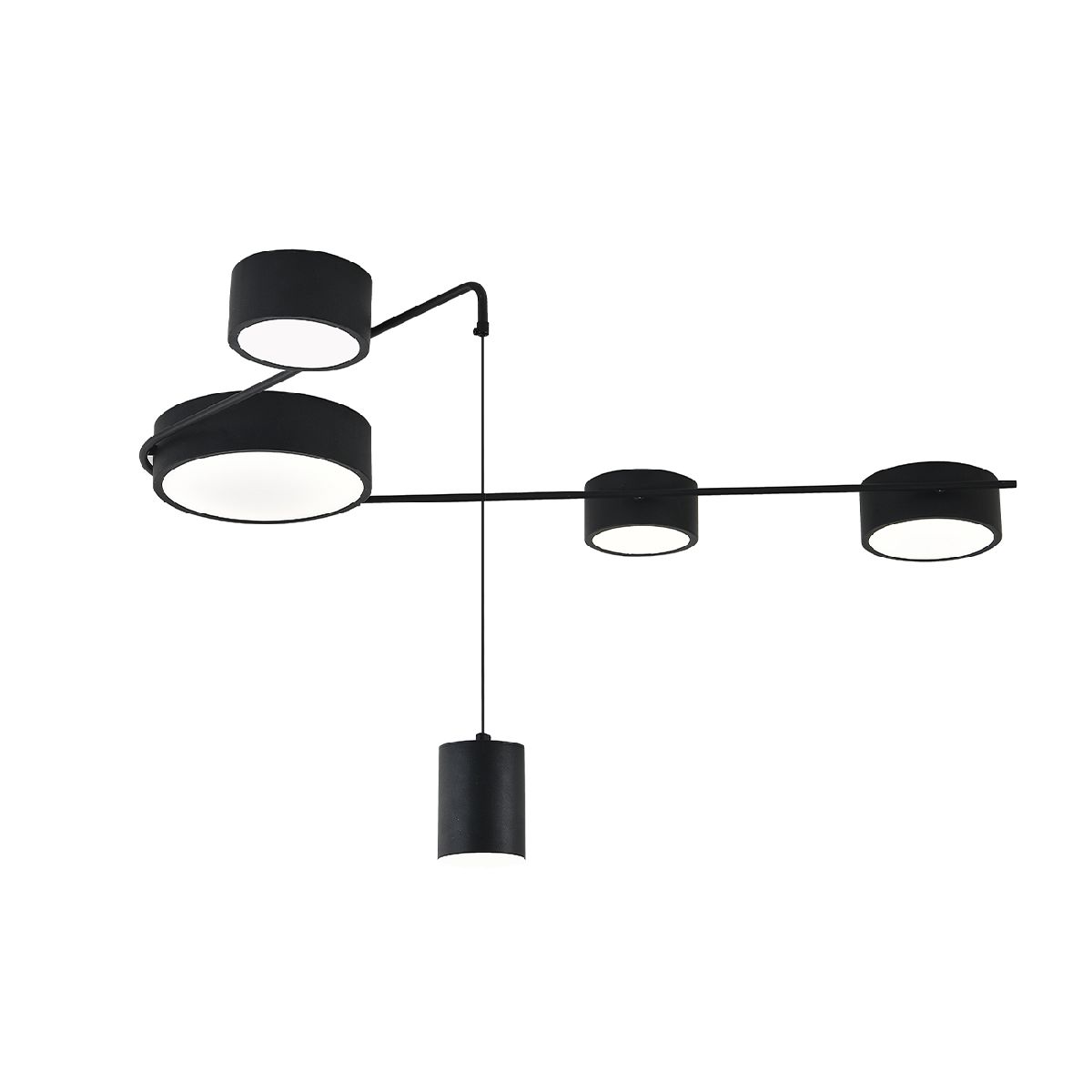 Потолочный светильник Indigo Modulo 14028/5С Black V000161L Потолочный светильник Indigo Modulo 14028/5С Black V000161L