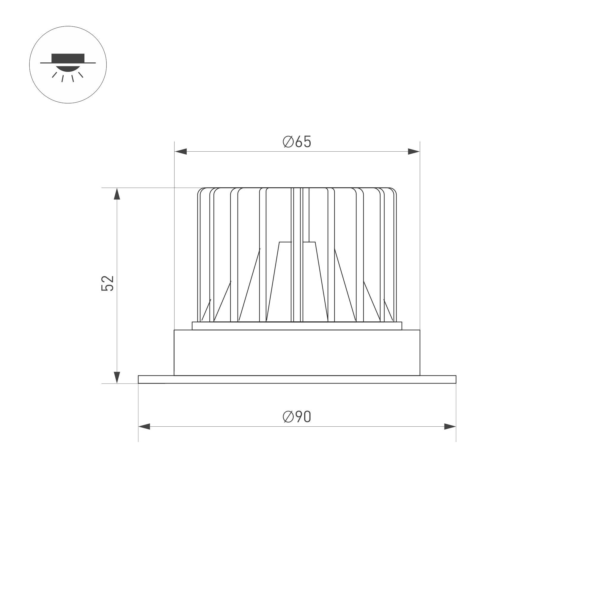 Встраиваемый светильник Arlight MS-ATLAS-TRIMLESS-R50-6W Warm3000 (BK, 40deg, 230V) 036135 Встраиваемый светильник Arlight MS-ATLAS-TRIMLESS-R50-6W Warm3000 (BK, 40deg, 230V) 036135
