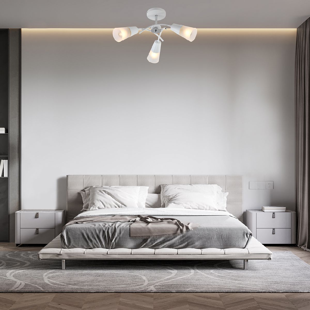 Люстра на штанге Escada Calla 1109/3P White Люстра на штанге Escada Calla 1109/3P White