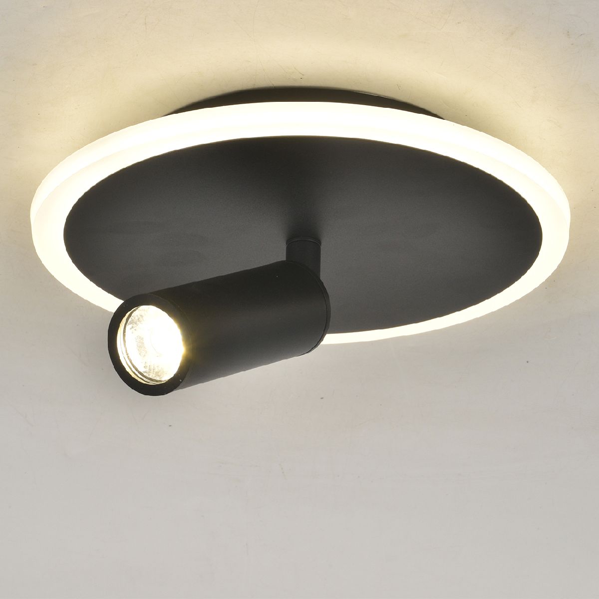 Настенно-потолочный светильник Escada 20046SMA/01LED BK Настенно-потолочный светильник Escada 20046SMA/01LED BK