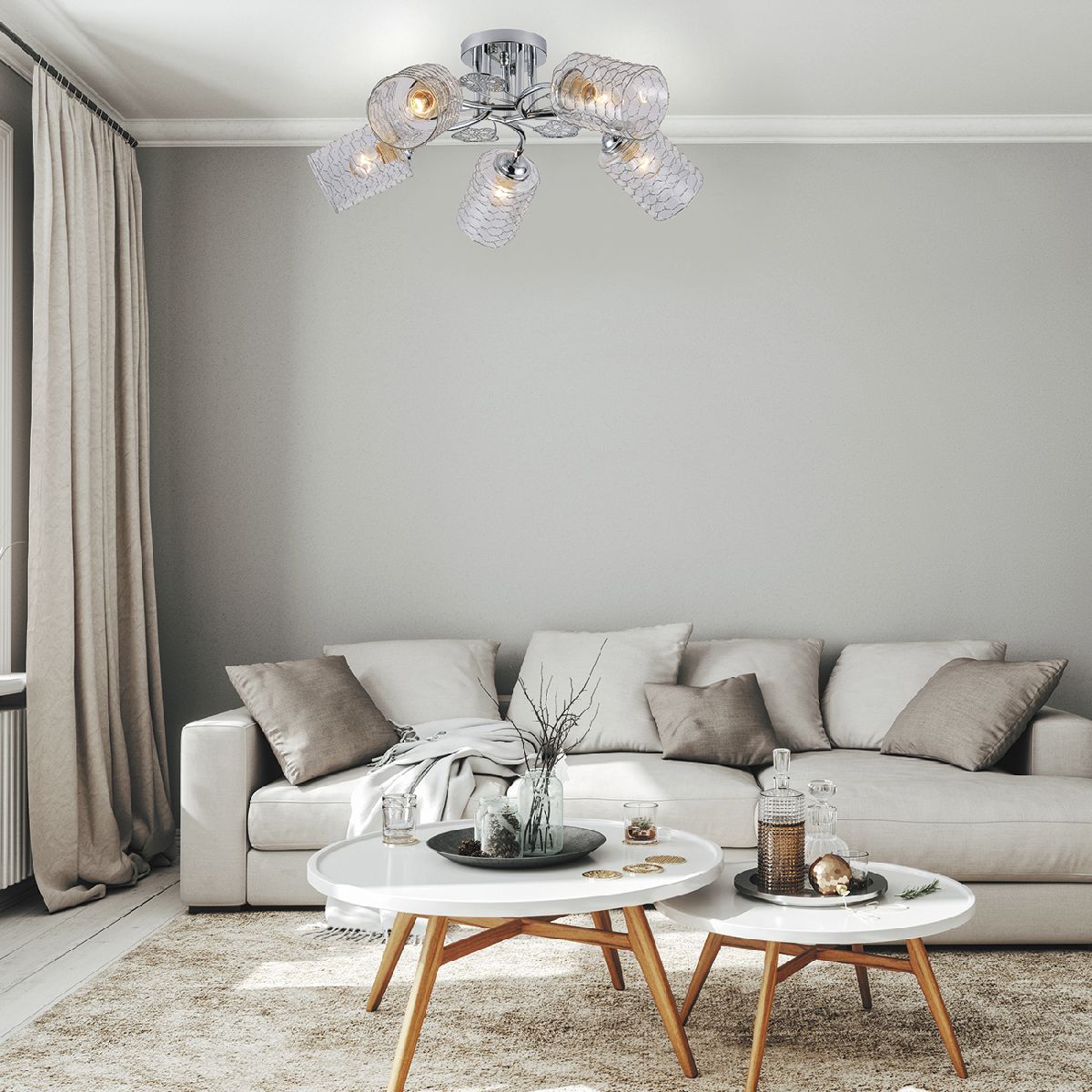 Потолочная люстра Escada Weigela 1113/5PL Потолочная люстра Escada Weigela 1113/5PL
