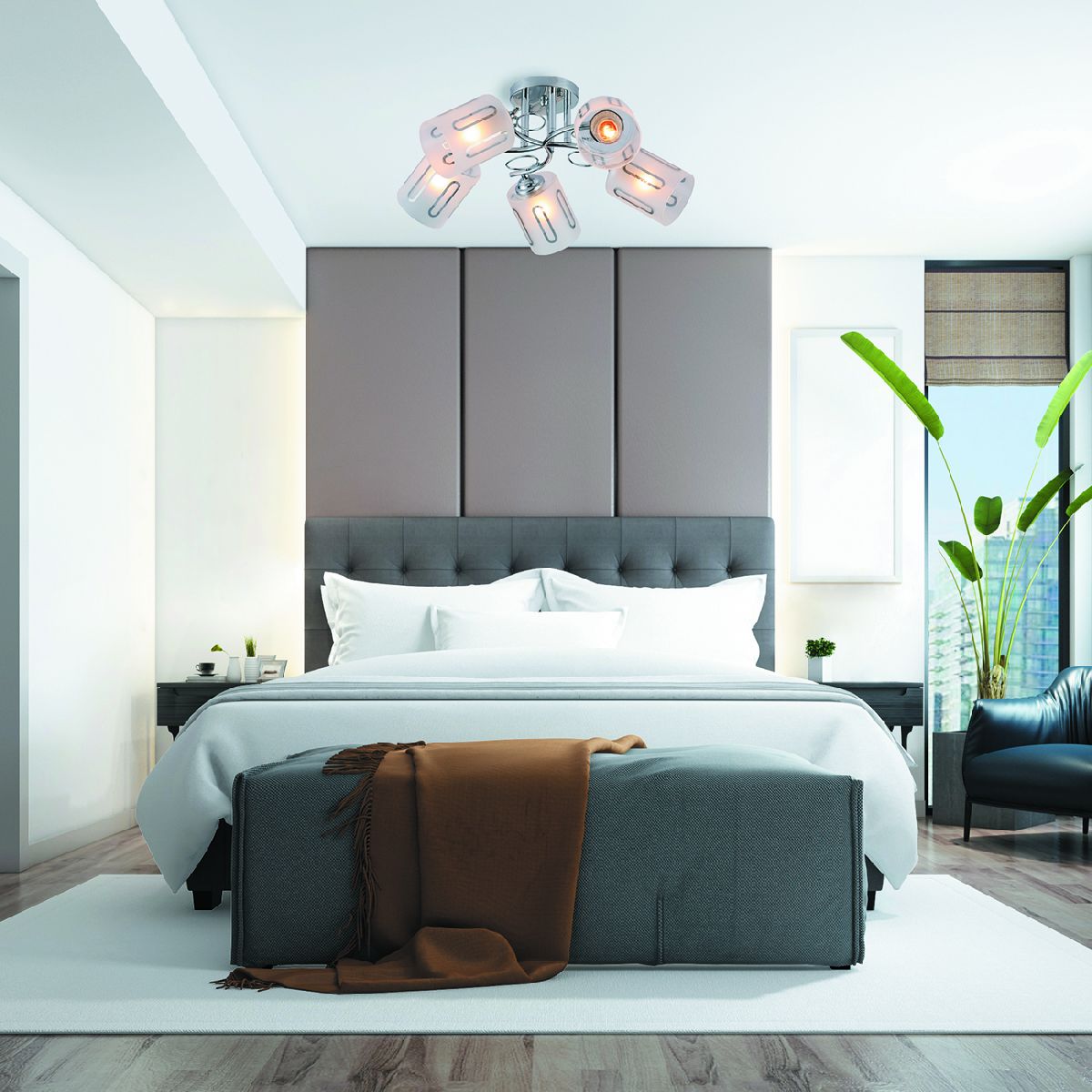 Потолочная люстра Escada Calluna 1120/5PL Потолочная люстра Escada Calluna 1120/5PL