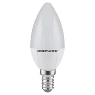 Лампа светодиодная Elektrostandard E14 6W 4200K свеча матовая 4690389051210