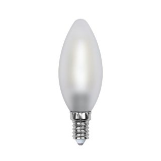 Лампа светодиодная филаментная (UL-00000305) Uniel E14 6W 3000K матовая LED-C35-6W/WW/E14/FR PLS02WH