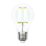 Лампа светодиодная филаментная (UL-00002626) Uniel E27 10W 4000K прозрачная LED-A60-10W/NW/E27/CL PLS02WH