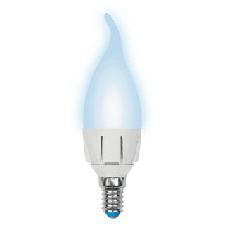 Лампа светодиодная (UL-00002415) Uniel E14 7W 4000K матовая LED-CW37 7W/NW/E14/FR PLP01WH