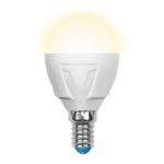 Лампа светодиодная (UL-00002419) Uniel E14 7W 3000K матовая LED-G45 7W/WW/E14/FR PLP01WH