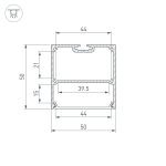 Алюминиевый профиль Arlight SL-LINE-5050-LW-2000 ANOD OLIVE GREY 038434