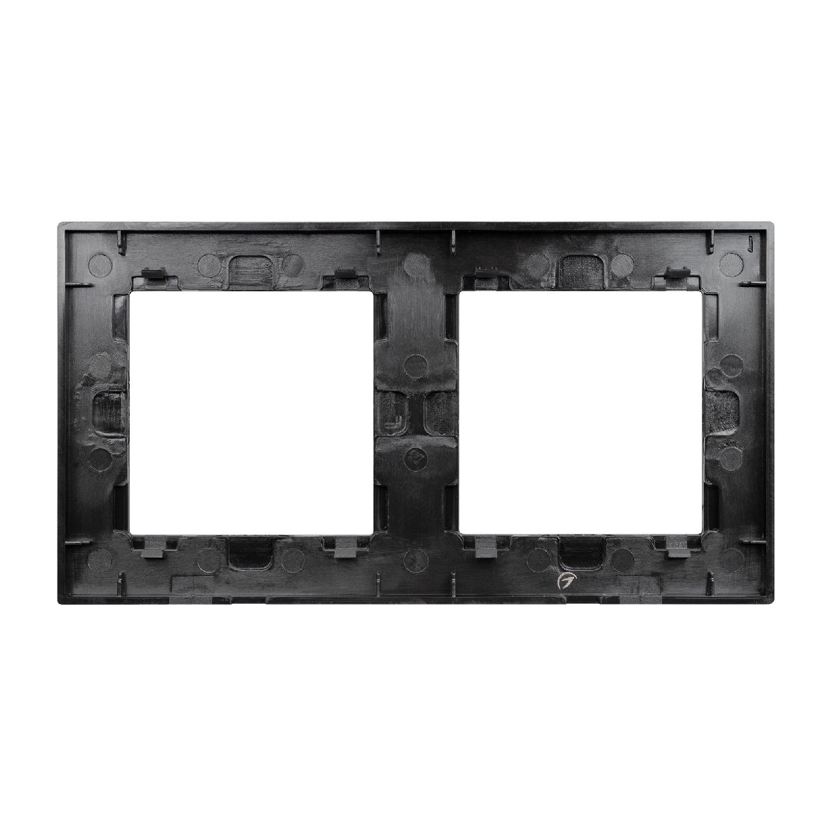 Рамка двухместная Arlight FRM-GLARE-GS-2-BK 043797 Рамка двухместная Arlight FRM-GLARE-GS-2-BK 043797