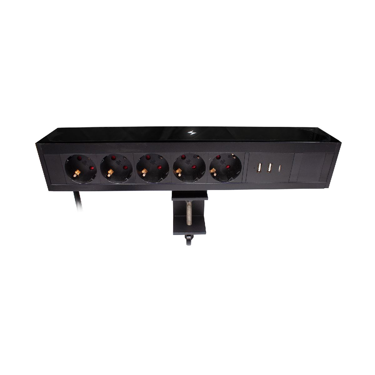 Блок розеток LE4 (5 секции 2 USB + 1 type-C беспроводная зарядка) Mebax 00-00002875 Блок розеток LE4 (5 секции 2 USB + 1 type-C беспроводная зарядка) Mebax 00-00002875