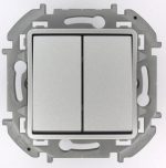 Переключатель двухклавишный Legrand Inspiria 673657