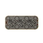 Розеточный блок тройной с/з со шторками Legrand Quteo 782288
