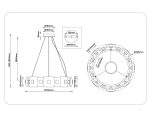 Подвесная люстра Ambrella Light High Light Crystal LH31027