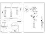 Люстра на штанге Ambrella Light High Light Heigh Light LH55257