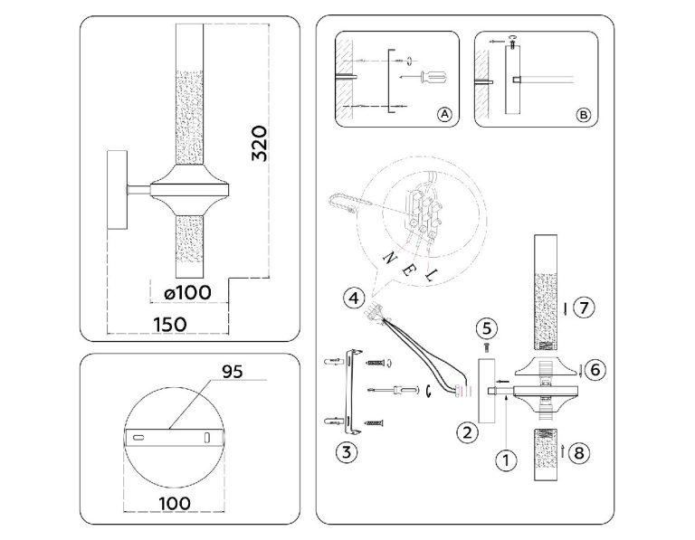 Бра Ambrella Light High Light Modern LH55355