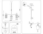 Подвесная люстра Ambrella Light High Light Heigh Light LH56033