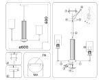 Люстра на штанге Ambrella Light High Light Modern LH56215